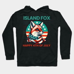 Endemic species of America: The Island fox Urocyon littoralis Hoodie